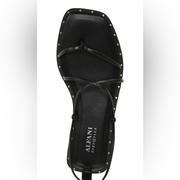 New Alfani Step n Flex Black Strappy Sandals Size 8.5 - Picture 4 of 4